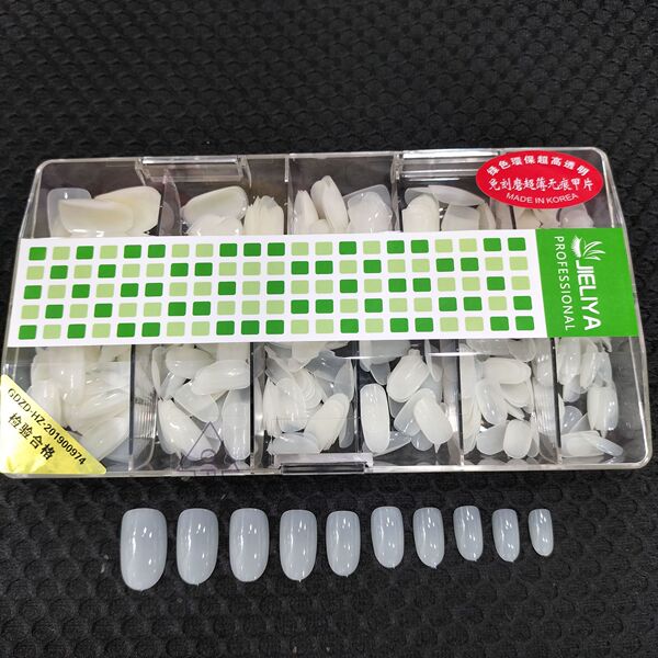 Transparent square Korean small fake nails for manicure