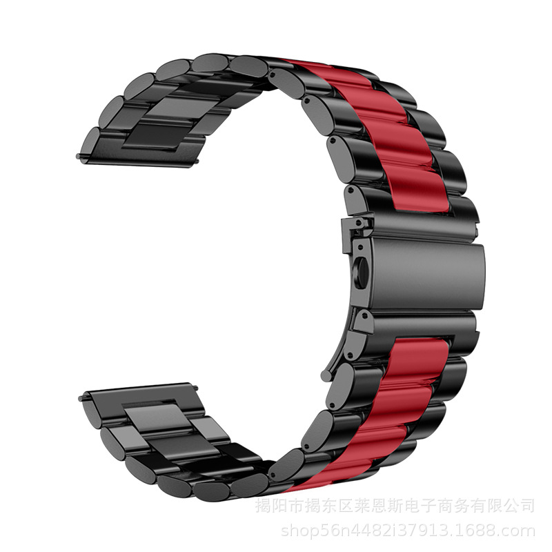 Three steel belts - black and red - fuel injection