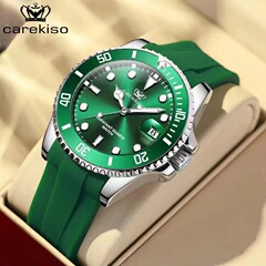 Kefeiou New Waterproof Light-Up Men's Watch Silicone Strap Calendar Model Live Streaming AliExpress