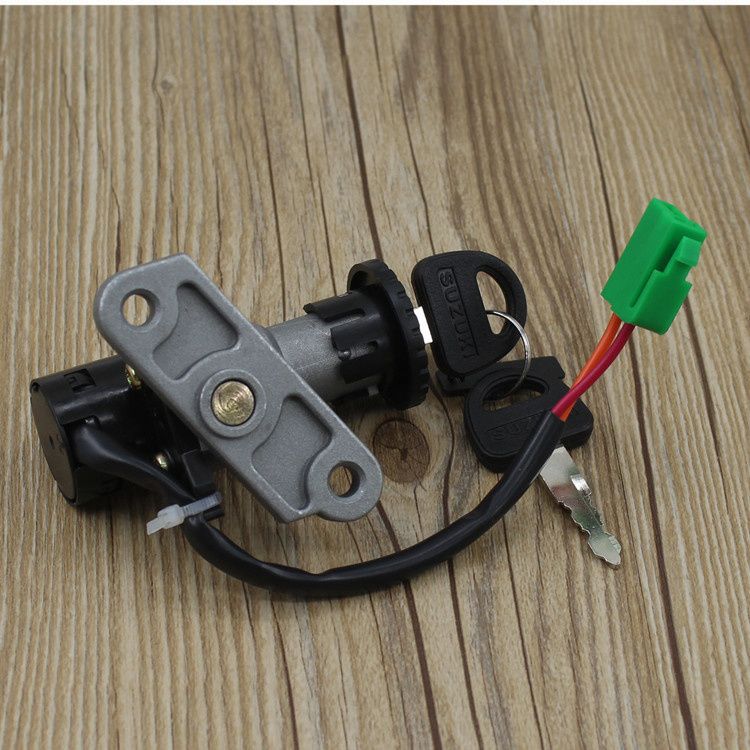 Suitable for Saiqi Qs110-A/C Full Car Lock Motorcycle 2/3 Line Electric Door Lock Faucet Lock Ignition Switch Lock