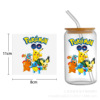 Pokémon Pikachu series UV DTF transfer crystal label cup sticker