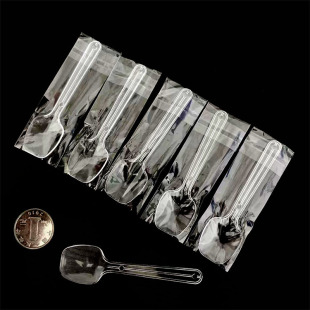 Pudding Spoon, Plastic Dessert Spoon, Disposable Spoon, Cake Ice Cream Small Spoon, Individually Packaged