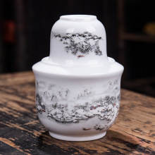 景德镇温酒器烫酒壶家用仿古中式酒具套装烧酒黄酒白酒杯热温