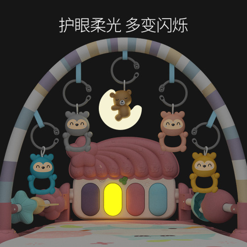 Pedal piano newborn baby toys 0-1 years old fitness stand early education puzzle male and female baby 3-6 months gift