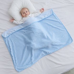 Baby Beanie Blanket, Kidsren's Air-Conditioning Quilt, Universal Baby Quilt for All Seasons, Soothing Blanket, Summer Blanket for Newborns