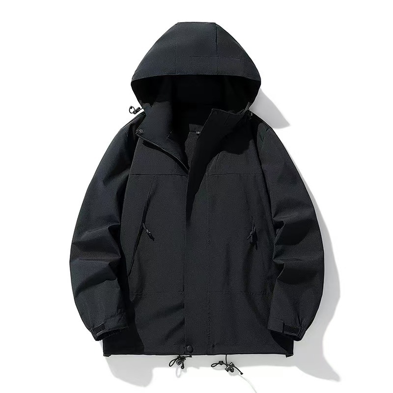 冲锋衣外套定制工作服棉服风衣户外工衣装秋冬加绒三合一印字LOGO|undefined