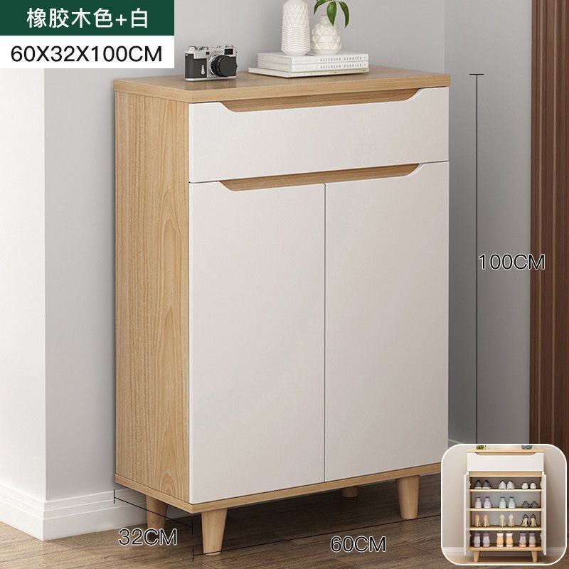 鞋柜大容量家用鞋柜省空间收纳隔断多层玄关柜门厅储物柜一体|undefined
