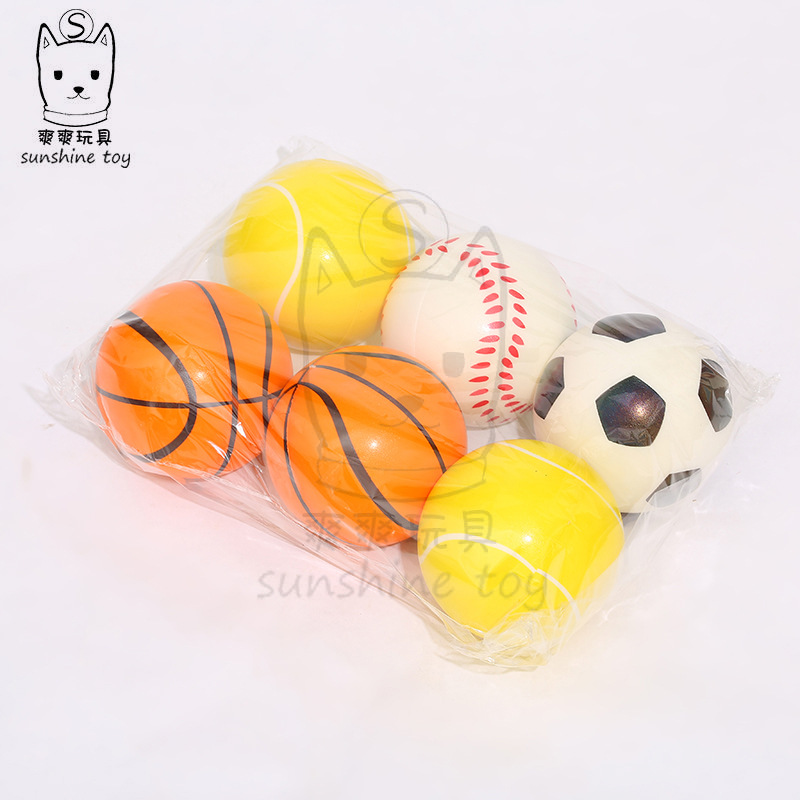 地摊热卖pu发泡玩具篮球10cm定制摄影拍照道具泡沫足球儿童玩具球详情2