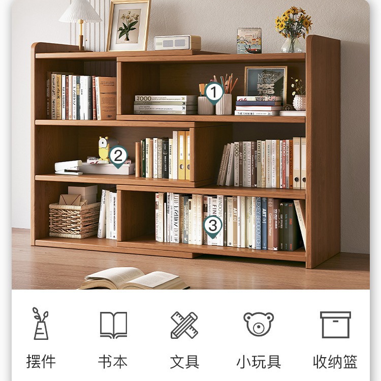 Escritorio de múltiples capas de almacenamiento rack de almacenamiento de escritorio estantería armario de oficina piso pequeña estantería estudiante casa gabinete