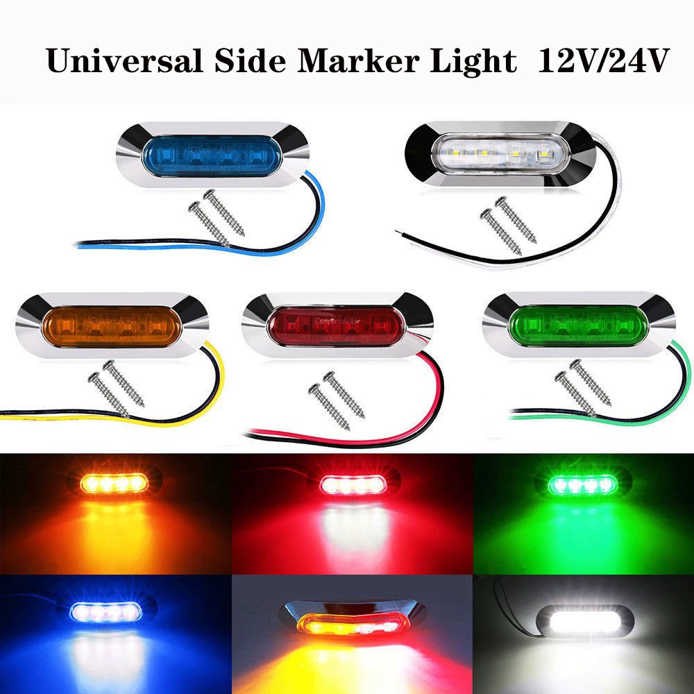 4LED свет фар на краю грузовика E4 боковая подсветка фургона прицепа авто RV лампа Amazon MK-330