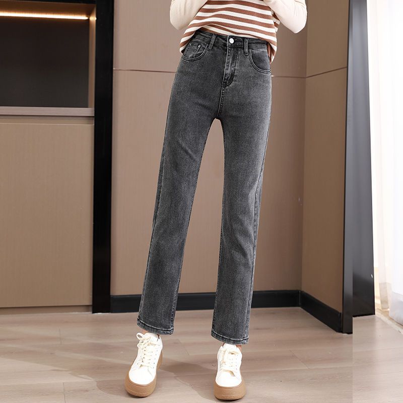 롱 시가렛 팬츠 [블랙 그레이]