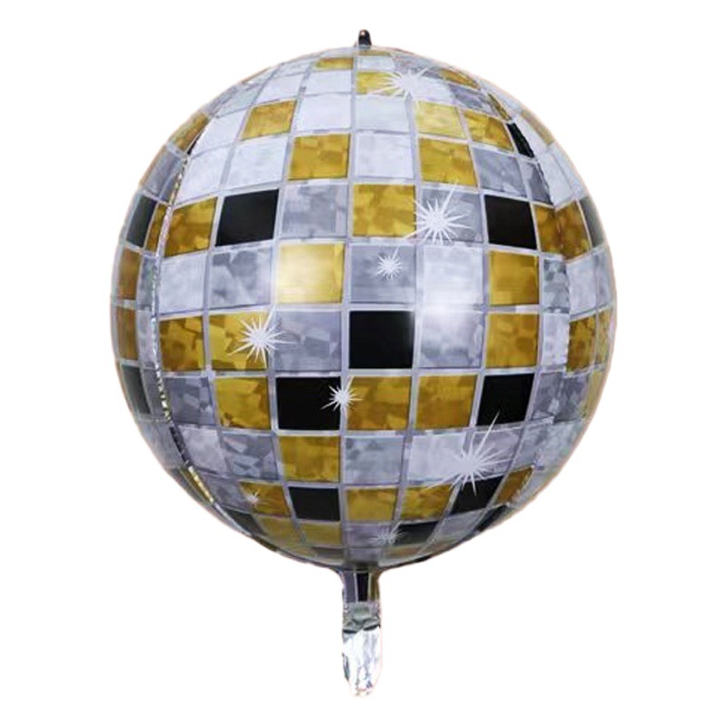 Globo 4D Disco láser transfronterizo de 22 pulgadas DISCO bola KTV bar decoración de fiesta globo de película de aluminio decorativo
