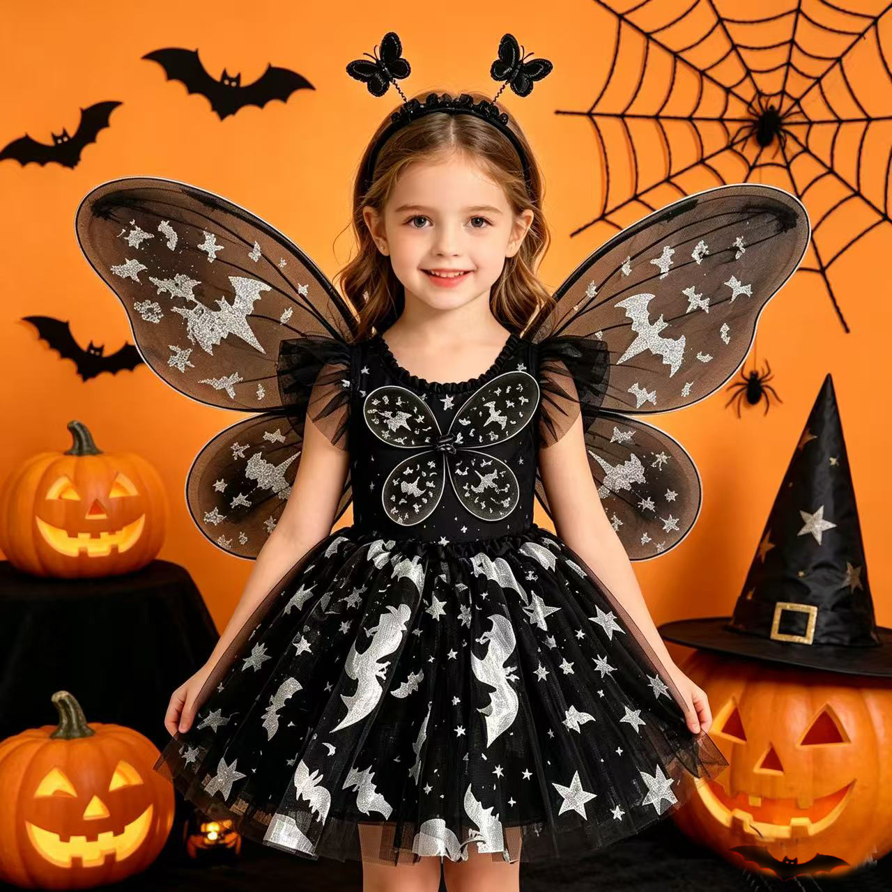 small princess costume with butterfly