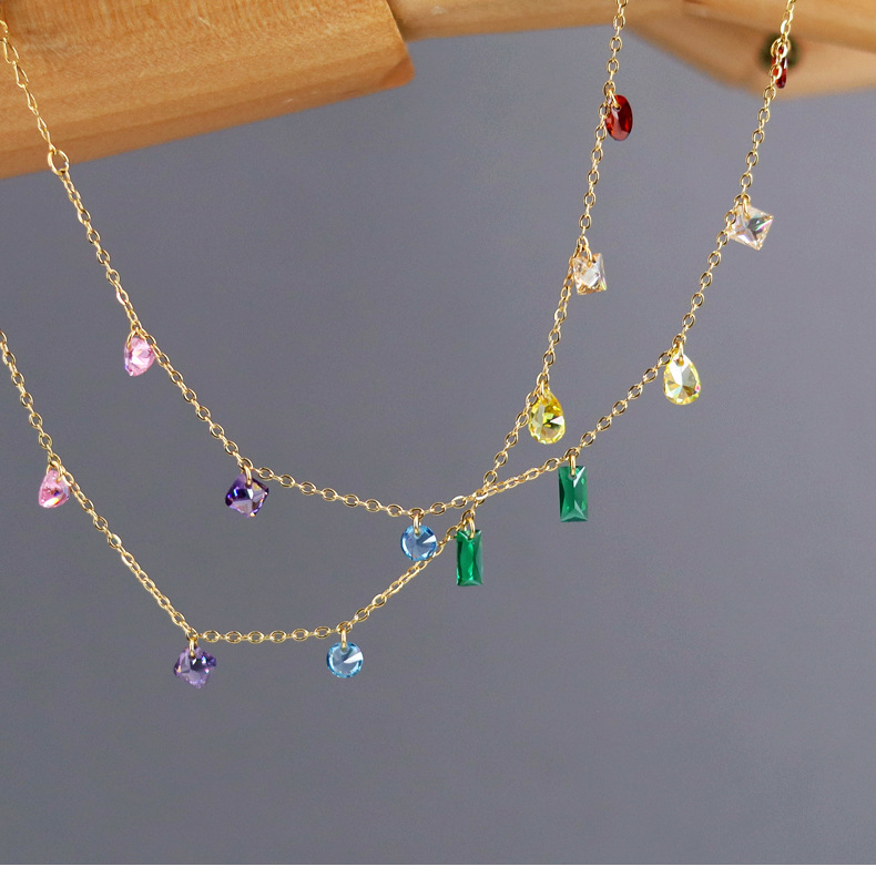 Fashion Water Droplets Titanium Steel Gold Plated Bracelets 1 Piece