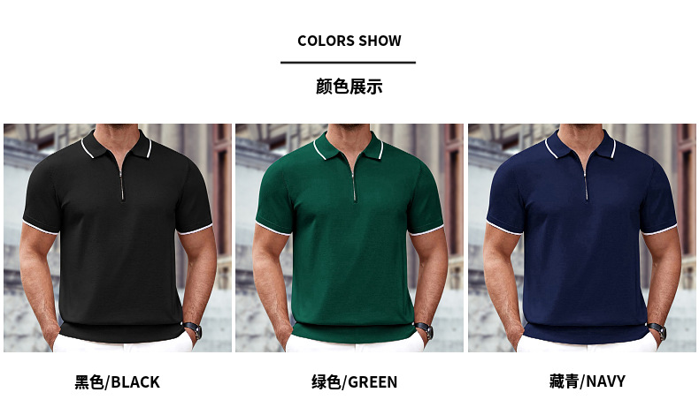 210g Weight Short Sleeve Sleeve Length Polyester Fabric Type Regular Top Length Holiday, Daily Occasion Turndown Neckline Regular Fit Fit Type Solid Color Pattern Summer Season Men's Gender Simple Style Style Wholesale Men's Simple Style Solid Color Short Sleeve Men's Tops 1