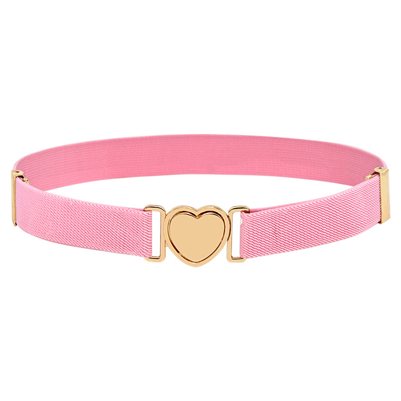 Popular japonés en línea celebridad cinturón para niños niñas decorativas perezoso sin agujeros niña estudiantes de primaria suelta cintura simple pequeña