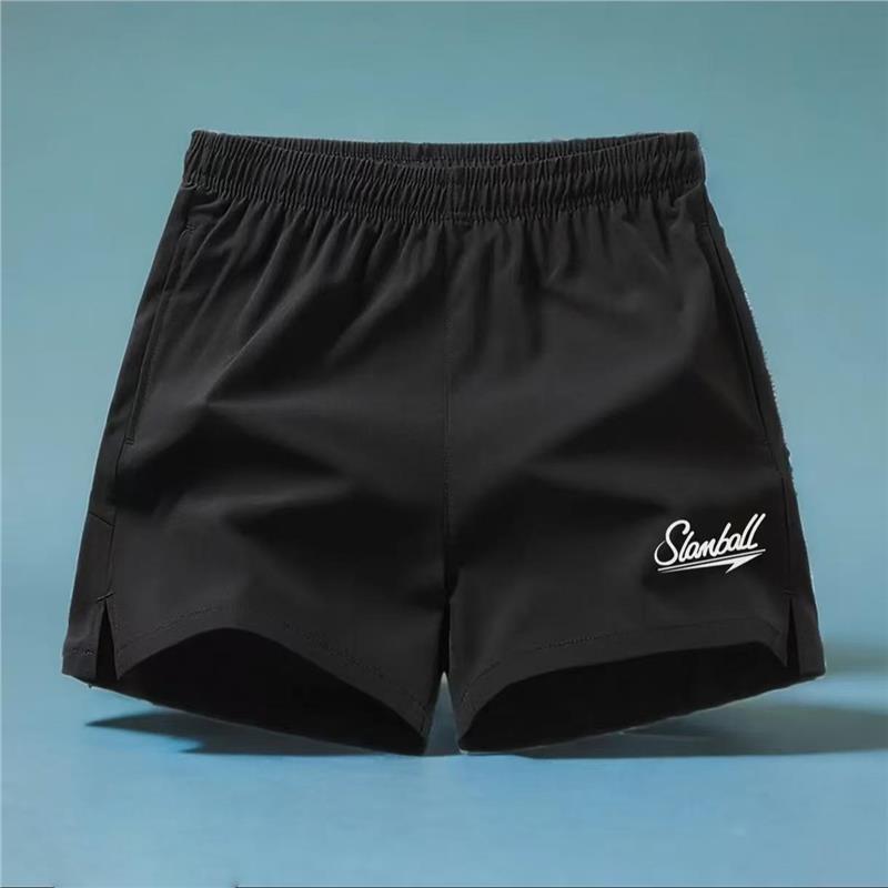 Spring and Summer New Men's Sports Shorts, Three-Quarter Length, Ice Silk Quick-Dry Shorts with Pockets for Fitness, Basketball, and Running