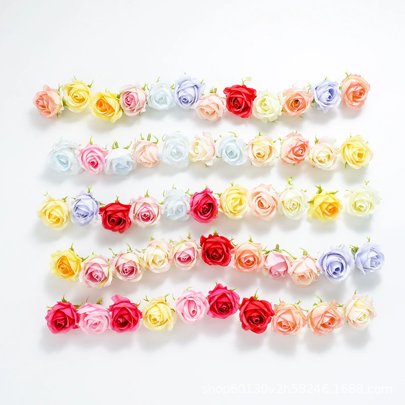 Realistic small hair accessory, decorative accessory handmade, flowered, DIY