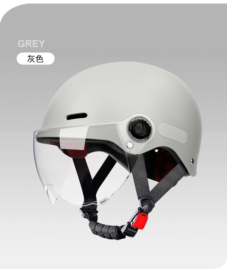 Foreign trade style electric motorcycle helmet, men's electric scooter half helmet, women's all-season sun protection safety helmet