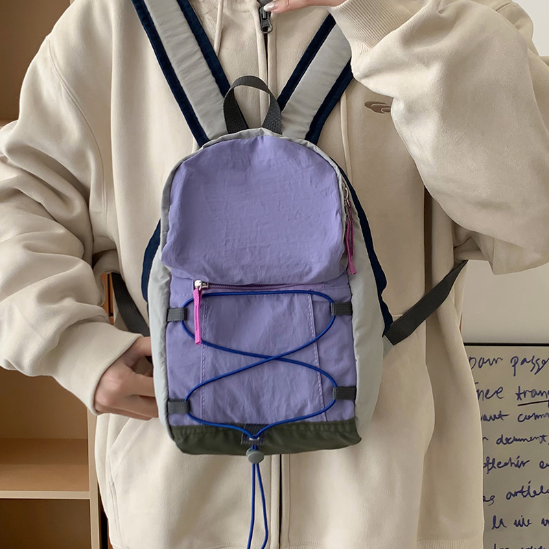 Outdoor Backpack for Men, Color-Blocked Hiking Bag, Dopamine Student School Bag, Lightweight Travel Bag, Lightweight Backpack for Women Outdoor Backpack for Men, Color-Blocked Hiking Bag, Dopamine Student School Bag, Lightweight Travel Bag, Lightweight Backpack for Women