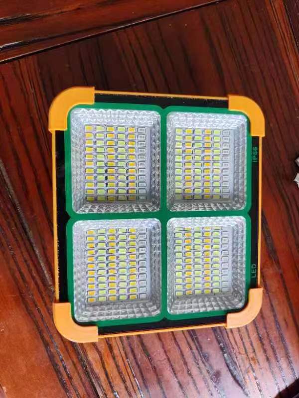 Reflector Solar para Camping, Iluminación Móvil de Emergencia, Foco para Mercado Nocturno, Puesto Callejero, Luz Amarilla Pequeña para Coche