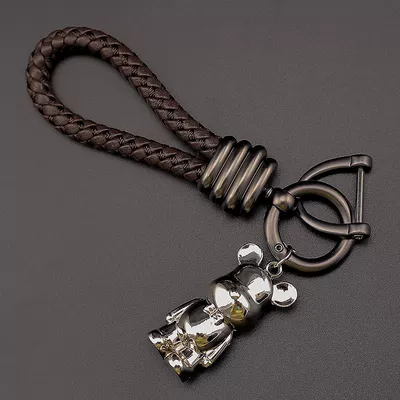 exquisite ornaments, Other Automotive Interior Supplies - seventh-generation-coffee-rope-gun-buckle-silver-building-block-bear-free-d-buckle