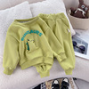 Dinosaur for boys, spring set, children's three dimensional autumn sweatshirt, Korean style