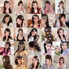 甜美气质鸭嘴夹前额韩国一字夹发卡公主碎发可爱刘海夹儿童发夹