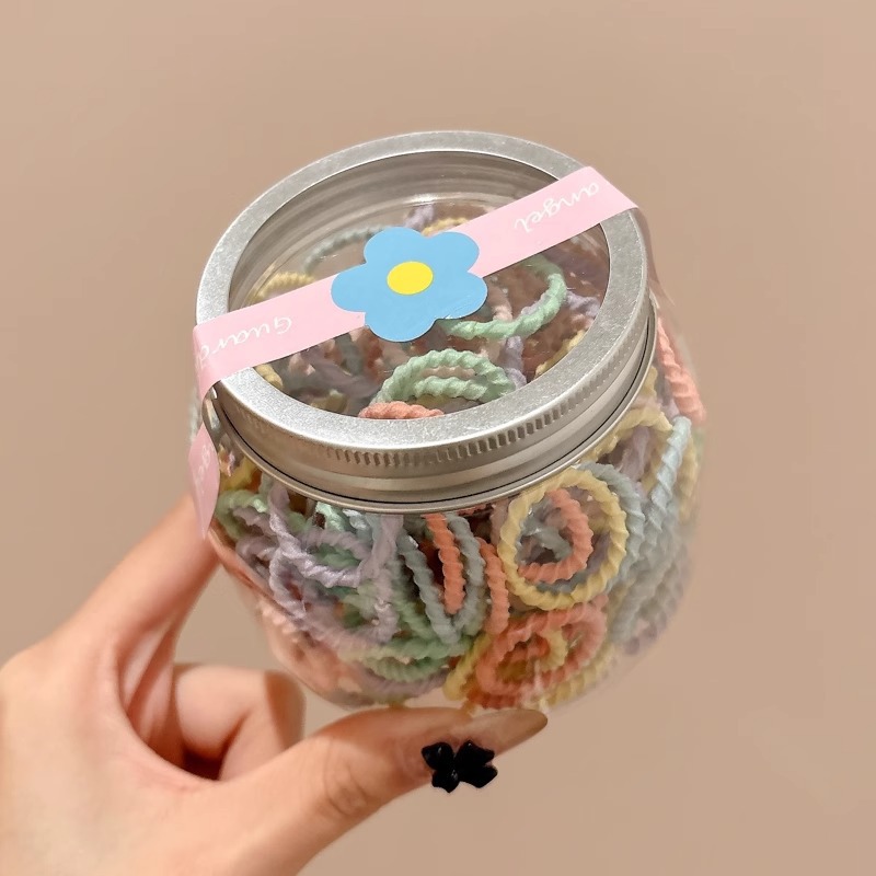 Anillo de pelo de pulgar para niños, cabello de mujer, alta elasticidad, cordón de cabello no dañino, banda de goma pequeña para bebés, cabello pequeño