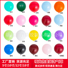 哑光气球5寸10寸12寸18寸生日布置派对装饰气球婚礼婚庆气球