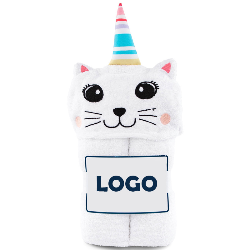 Toalla de baño para niños capa con capucha nuevo bebé albornoz con capucha dibujos animados bebé algodón Toalla de baño para niños