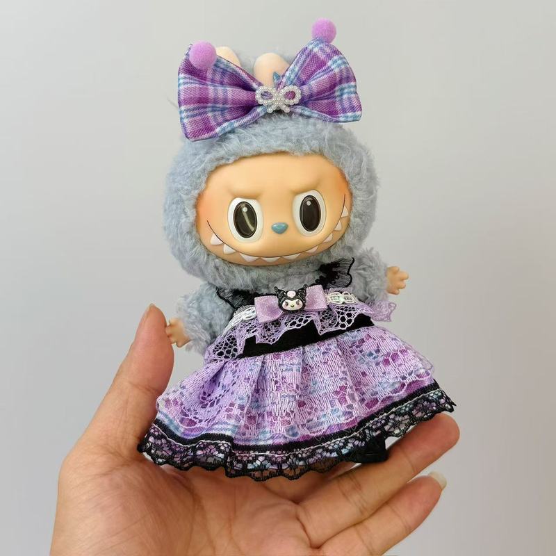 ラブブベビー服、座りパーティー、ベビー服、第一世代と第二世代のラブブビニールペンダント服、ぬいぐるみ、キュートで超かわいい|undefined