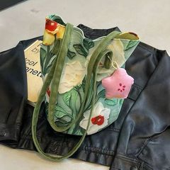 民族風の国風の新型の油絵の花卉のキャンバスは高級な肩の百掛けの小さい大衆の大きい容量を包んで女性のバケツを包みます。