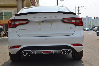 Front Bumper, Front Lip, Large Surround, Big Surrounded - roewe-i5-rear-wing-glossy-black-no