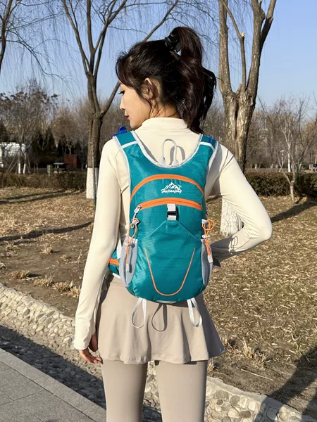 Oxford Cloth Cycling Bag Large Capacity Breathable Water-Repellent Sports Backpack Outdoor Travel Lightweight Travel Backpack