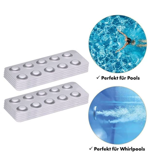 跨境泳池清洁泡腾片100PCS 泳池水质pH测试片水质分析测试片