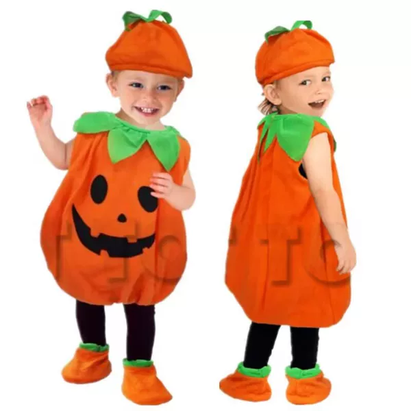 Children's Halloween Pumpkin Costume Baby Cosplay Costume Cute Pumpkin Baby Costume Export