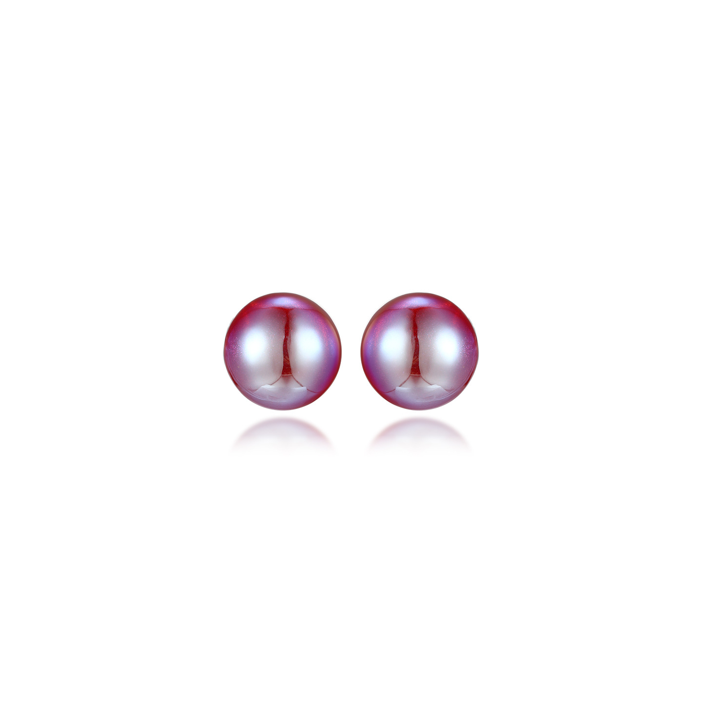 Xuping imitación de perla sirena roja perlas pernos de orejas mujeres temperamento dulce simple estilo coreano aretes geométricos redondos al por mayor