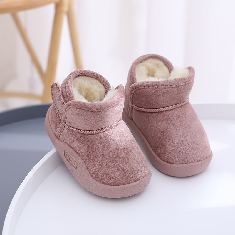 Childrens Snow Boots With Plush Insulation For Boys And Girls_voghion.com