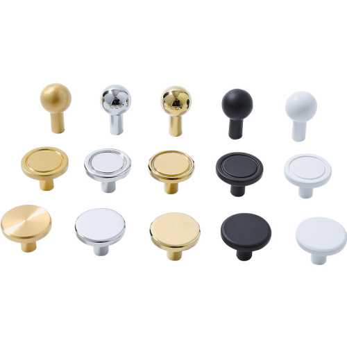 Brass Pull Handle Accessories Copper Head Modern Simple Minimalist Luxury Golden Silver Black White Hardware Copper Buckles