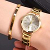 Women's watch temperament steel belt women's watch watch fashion simple trendy women's quartz watch bracelet set
