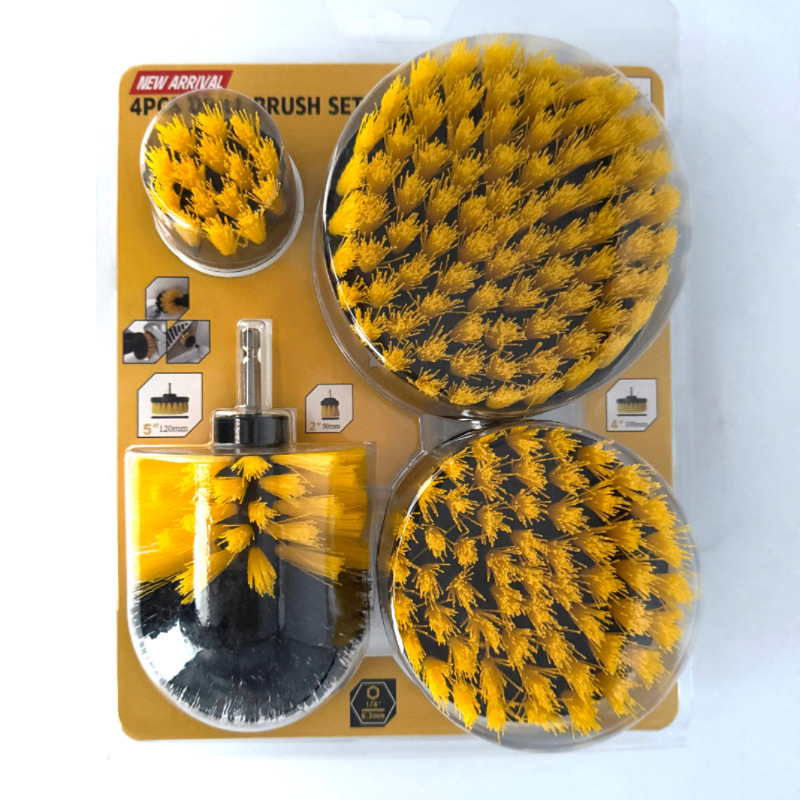 Factory Direct Sale Electric Drill Brush Electric Cleaning Brush Amazon Hot 3 Piece Set Household Cleaning suit Cleaning Brush