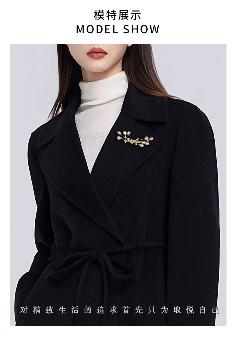 告白气球天然珍珠高档胸针名媛小香时尚别针优雅精致小