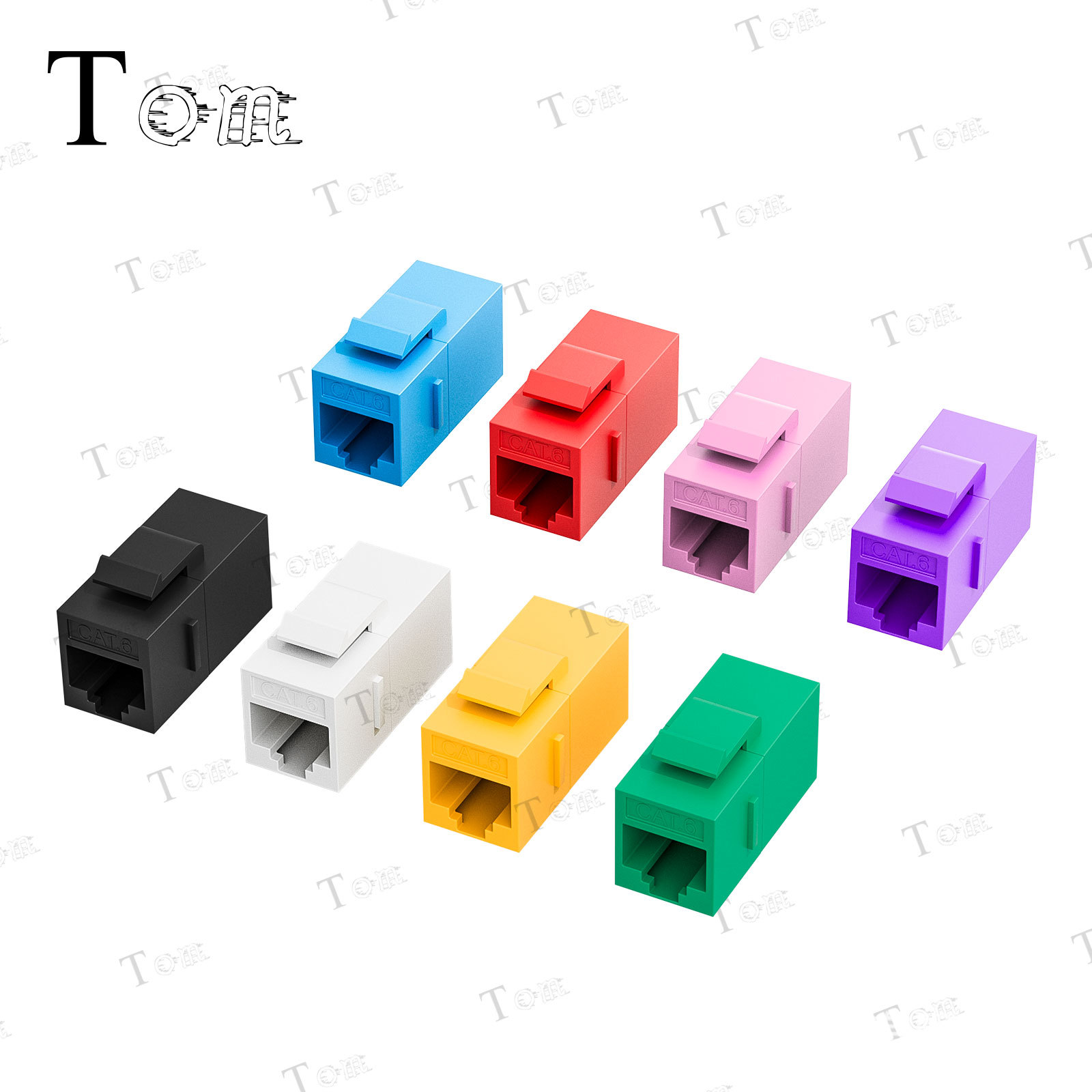 优质六类网络电脑直通模块 CAT6/CAT5e 网络直通头网线模块