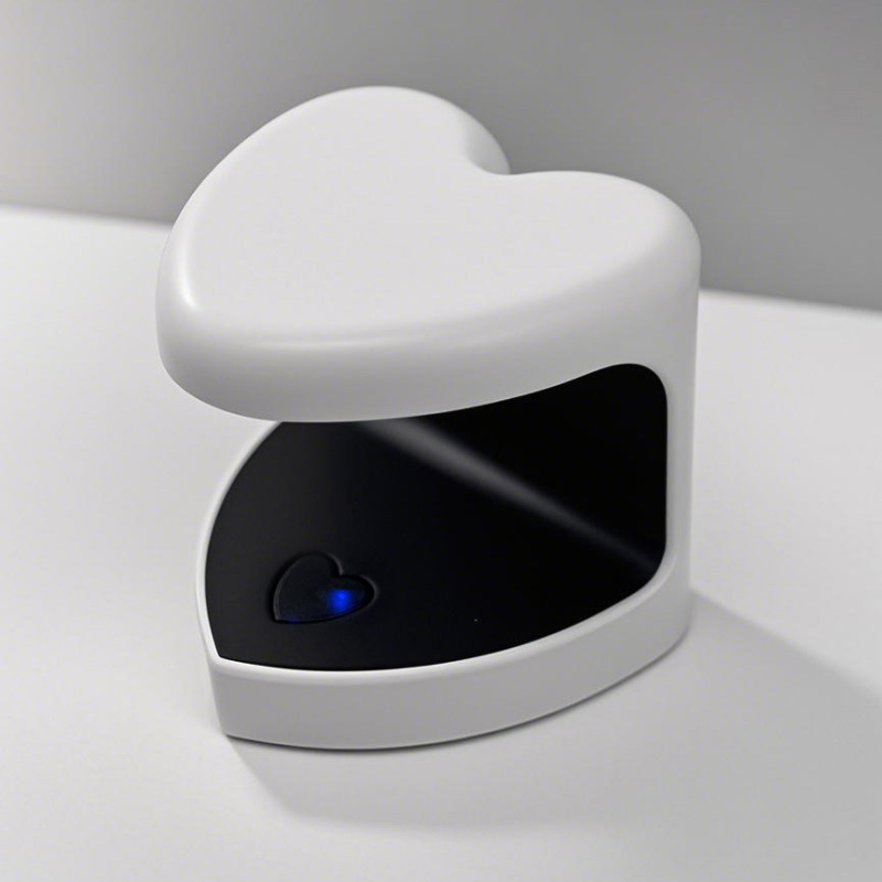 クロスボーダー新型miniネイル光線治療灯ハート型蓄電USB爪焼き灯自動誘導黒手灯|undefined