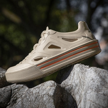 男鞋2025年夏季外穿镂空洞洞鞋透气运动休闲沙滩涉水女鞋外贸耐穿