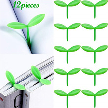 12 Pieces Creative Little Sprout Bookmarks Silicone Buds跨境