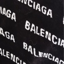 现货冬季加厚黑白字母 巴黎字母提花 服装面料 卫衣外套 长毛绒布