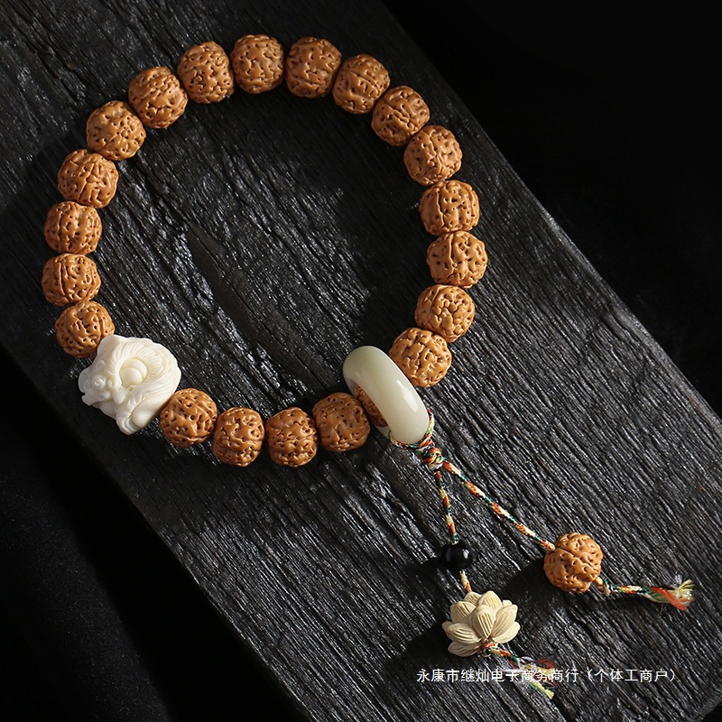 正宋树王爆肉小金刚手串男士手链文玩佛珠核桃盘玩菩提念珠原继灿