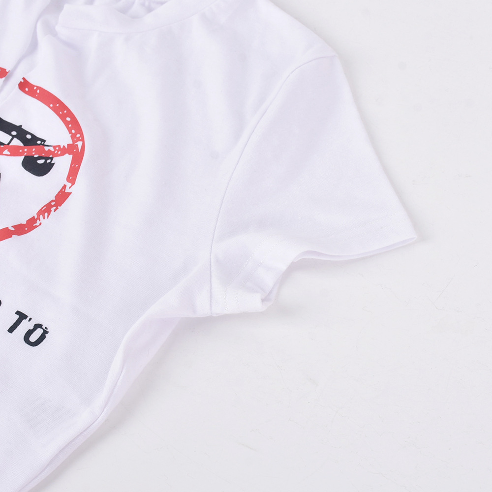 Title 12, T-shirt street fashion con lettera stampata a m...